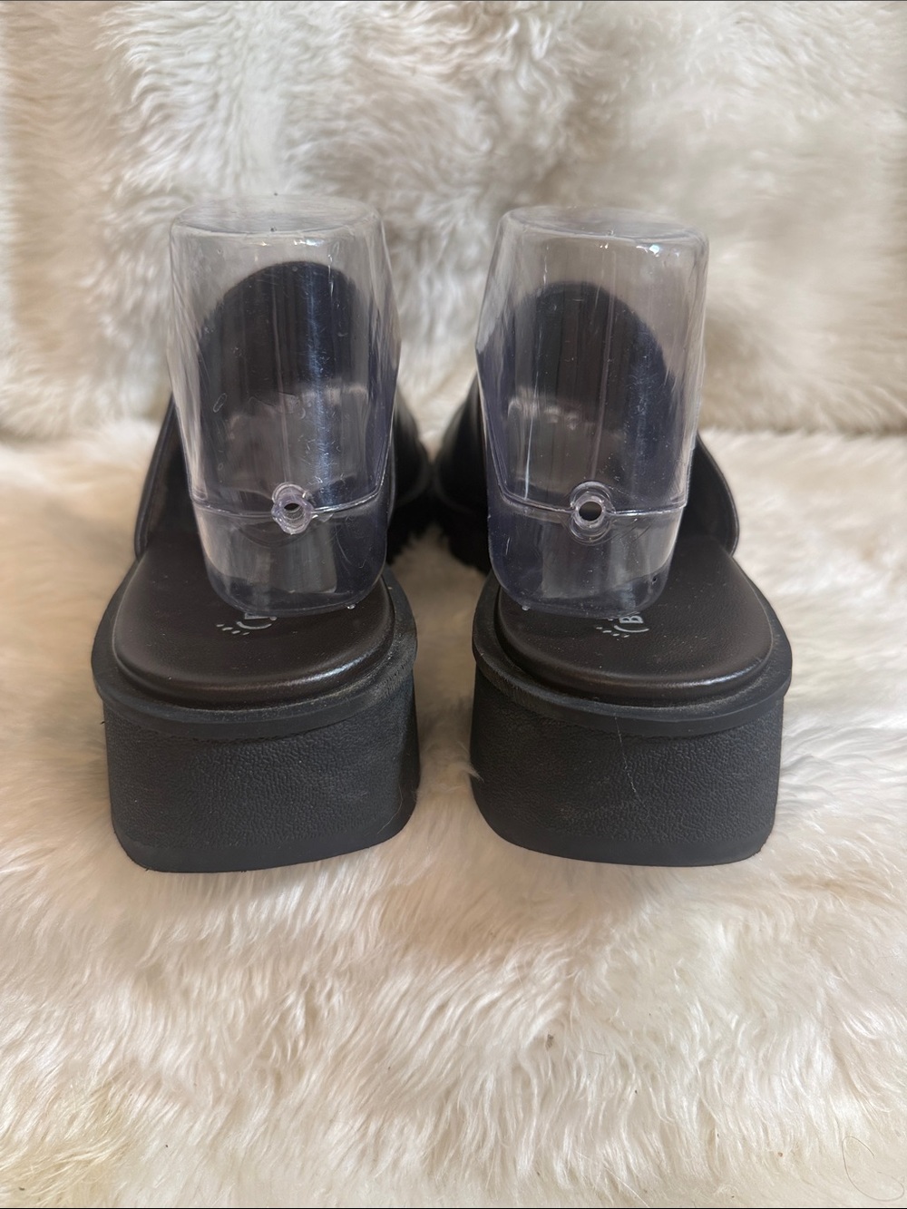 BareTraps Rebecca Black Leather Slide Sandals Womens Size 10M Comfort - Picture 4 of 7